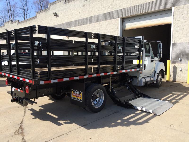 14' Stakebody with side mount Thieman Liftgate